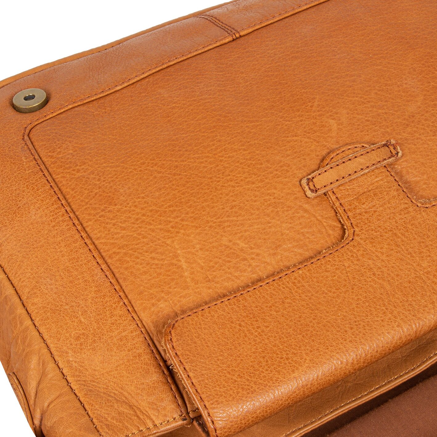 Justified Annapurna Flap-over Bag A4 Cognac
