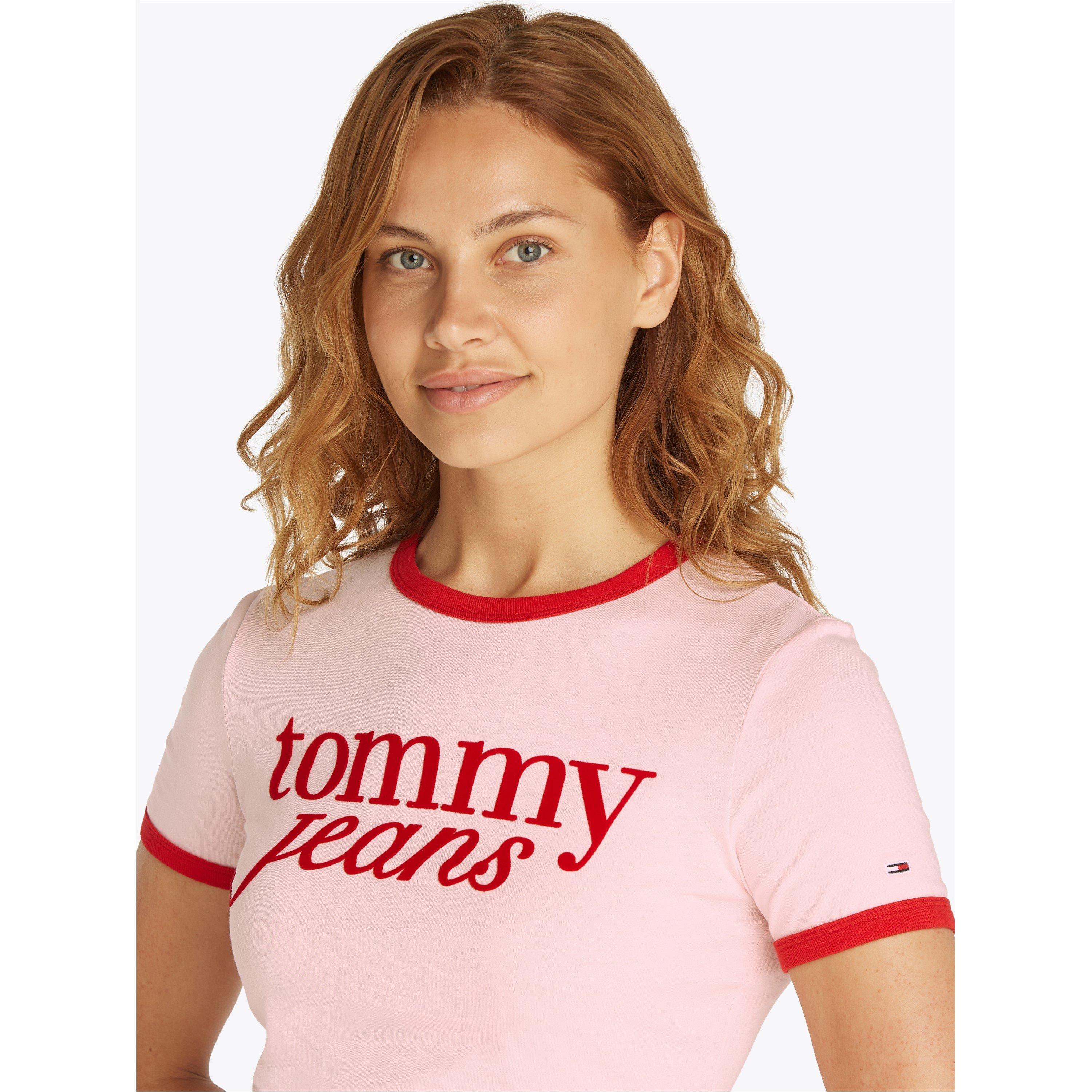 Tommy Jeans TJW SLIM SH SCRIPT RINGR TEE EXT