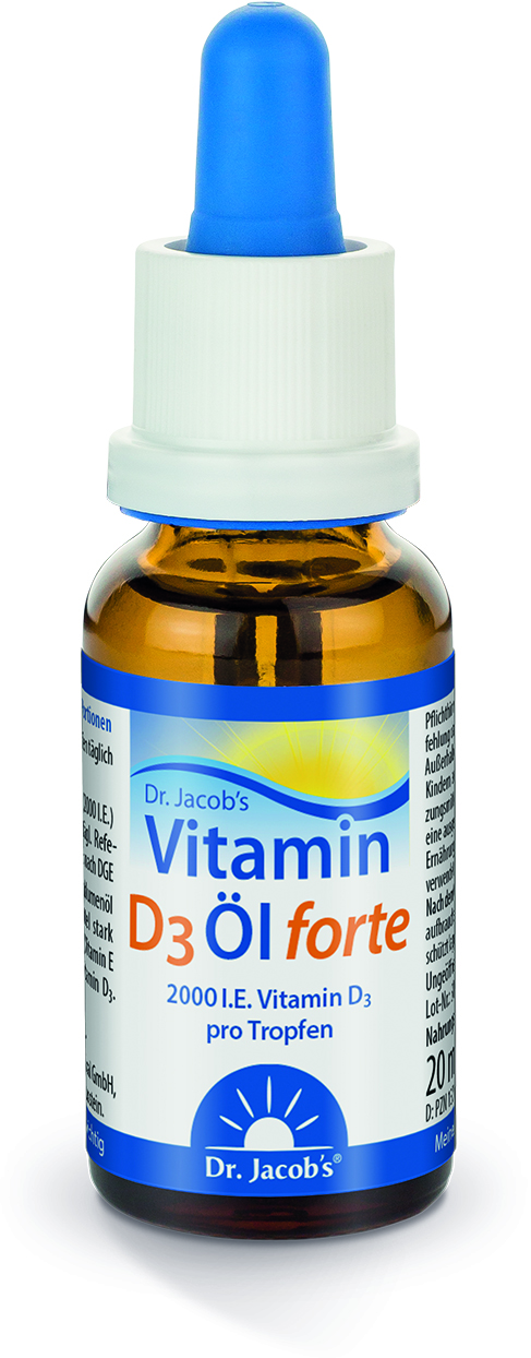 DR. JACOB'S Vitamin D3 Öl forte Öl 2000 IE hochdosiert Pip Fl 20 ml