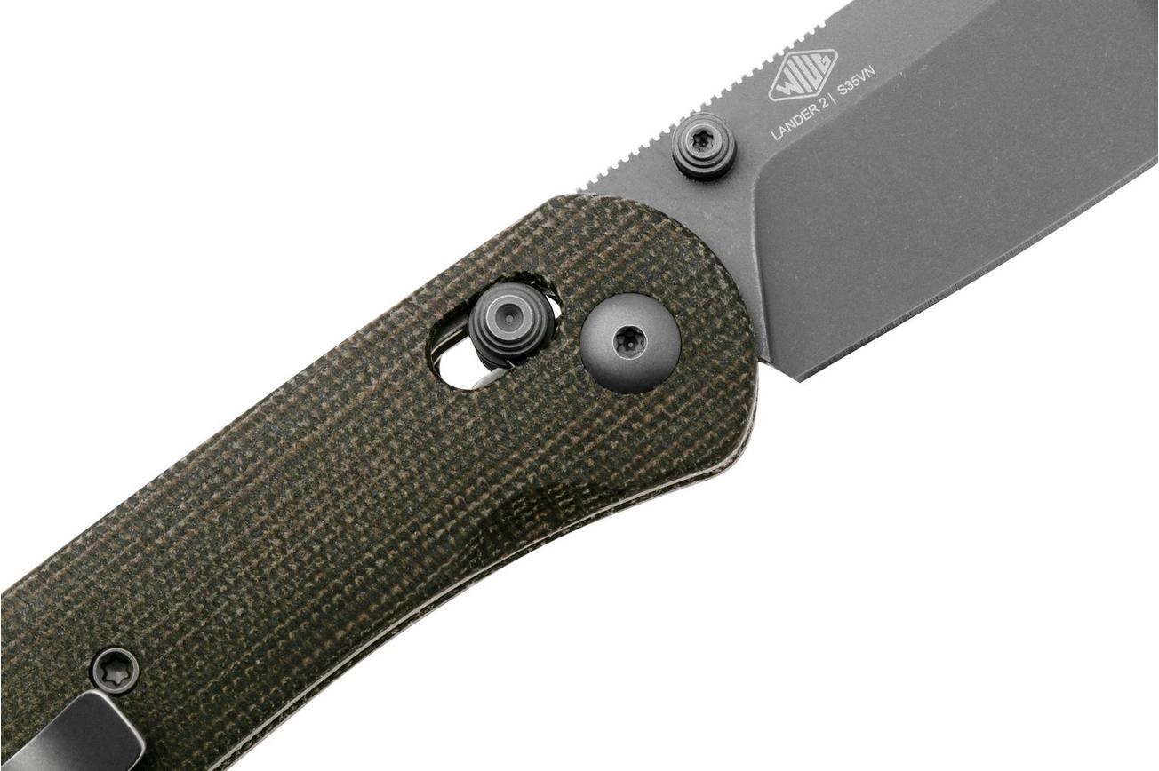 Knafs Lander 2 KNAFS-00274 Green Micarta, Clutch Lock, zakmes