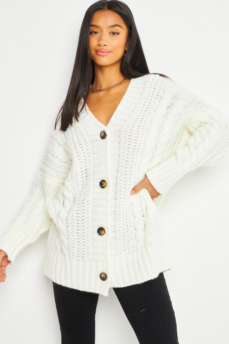 Gilet blanc oversize