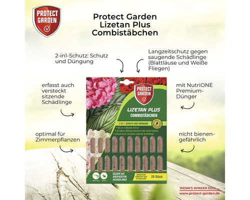Combi sticks tegen plantenplagen Protect Garden Lizetan Plus 40 st.