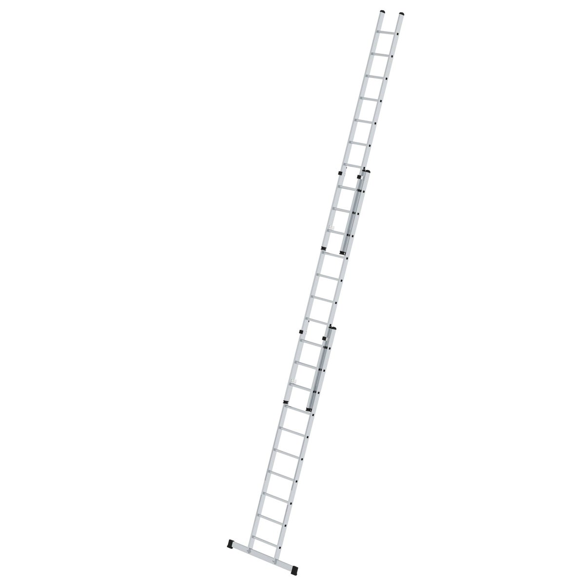 PROREGAL 3-delige uitschuifladder met standaard dwarsbalk, 3 x 10 sporten