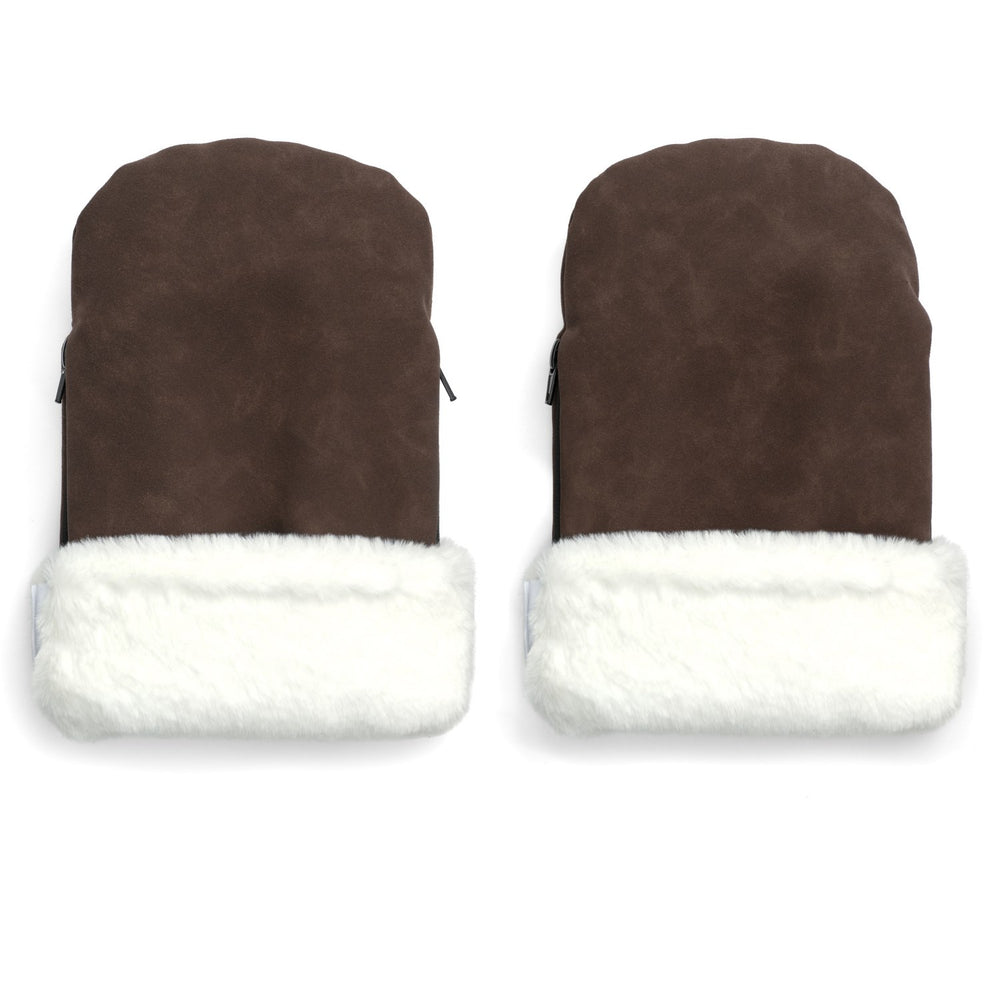 Køb KongWalther Chocolate Brown Faux Suede Østerbro Handsker