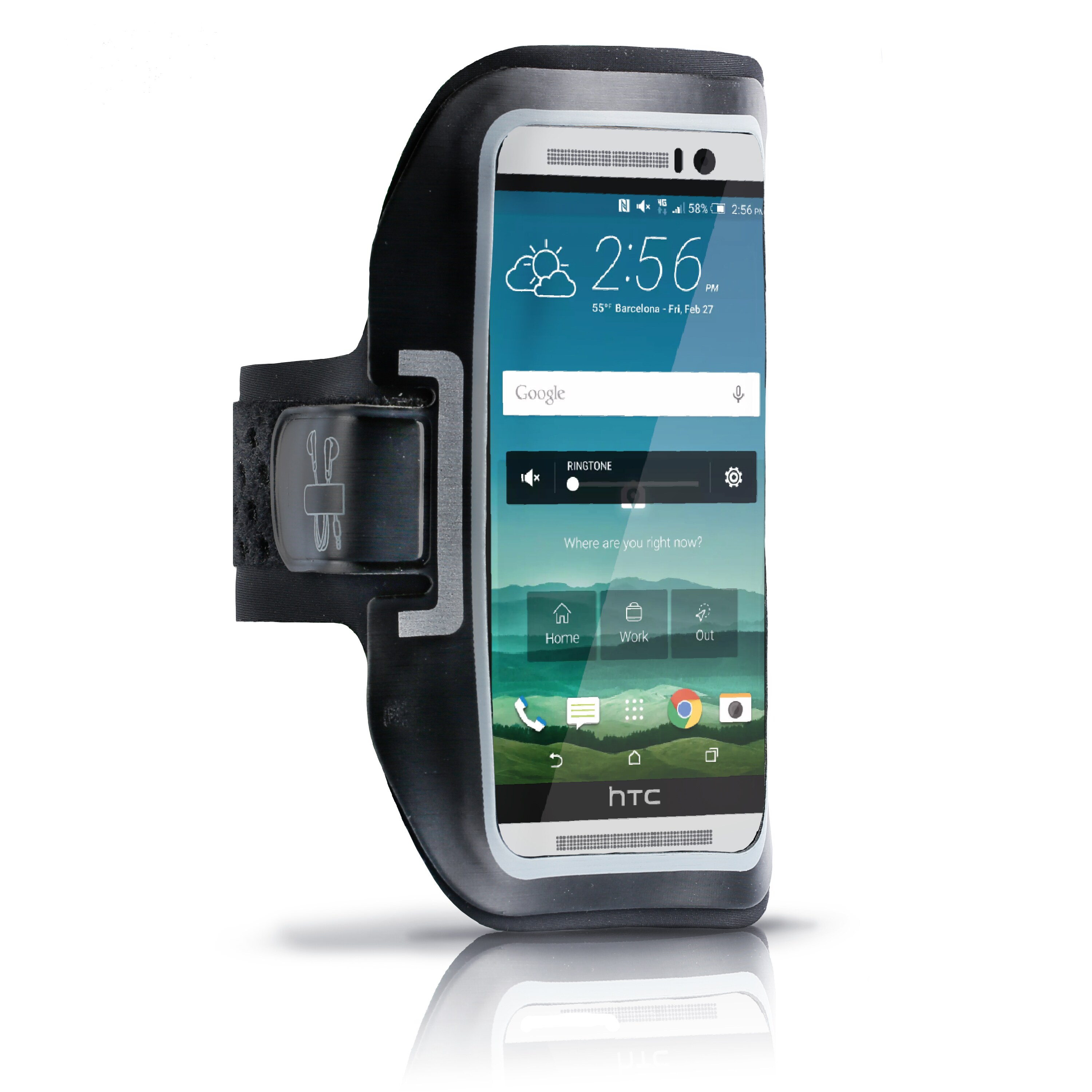 Aplic Smartphone-Tragegurt, Fitness-Armband, Schlüsselfach & Kopfhörerhalter, Handys bis zu 4,7