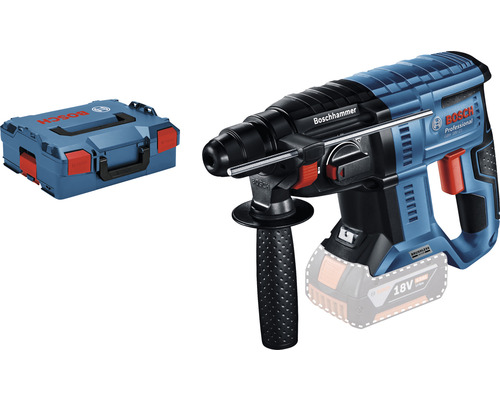 Bosch Professional accuboorhamer GBH 18V-21 met SDS-plus boorkop, inclusief L-BOXX 136, zonder accu en oplader.
