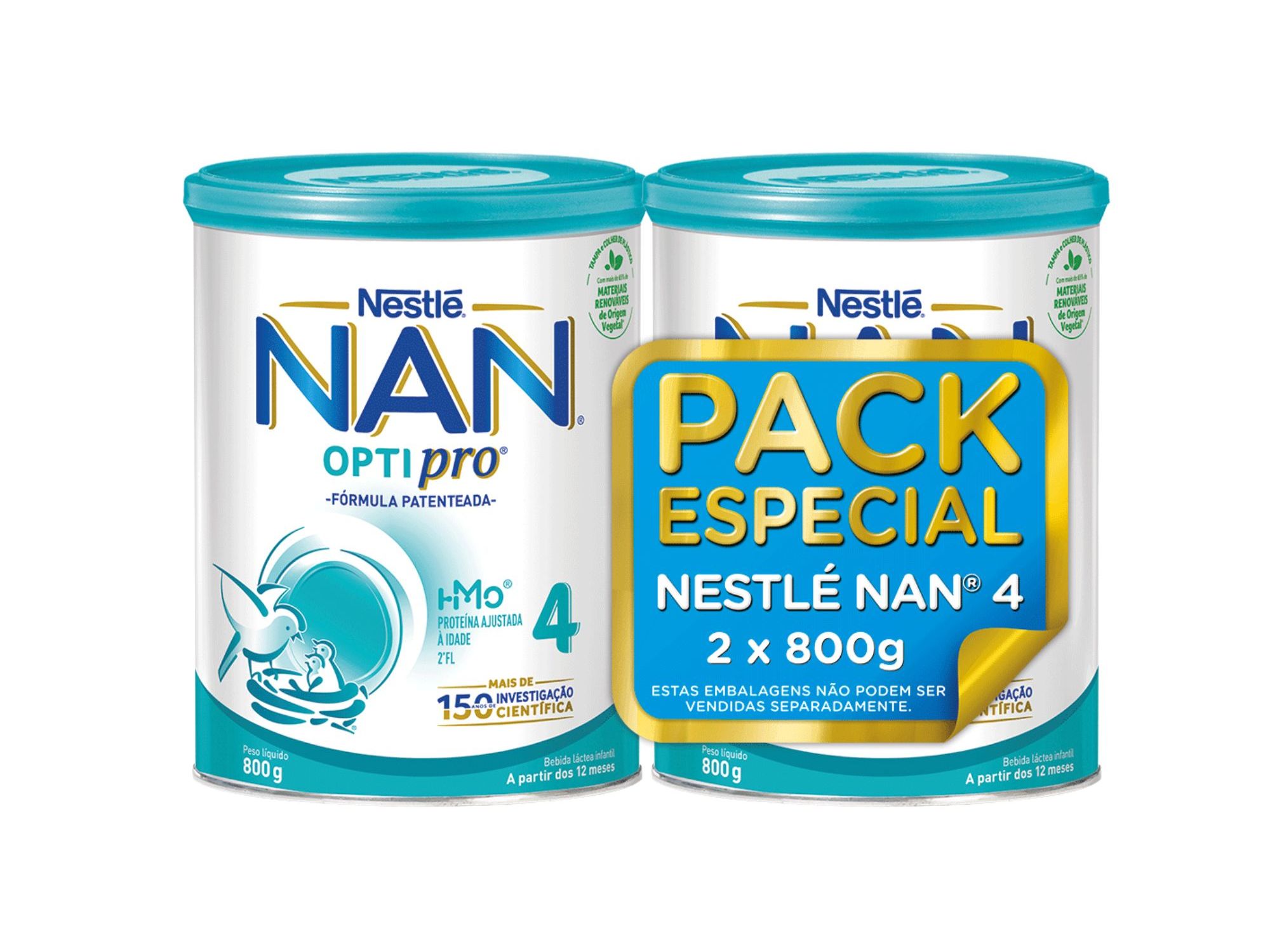 LEITE NAN 4 2X800G PACK ESPECIAL