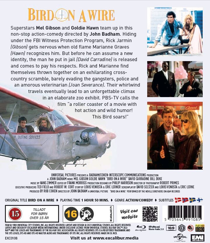 Du Skyder Jeg Smiler / Bird On A Wire - Blu-Ray