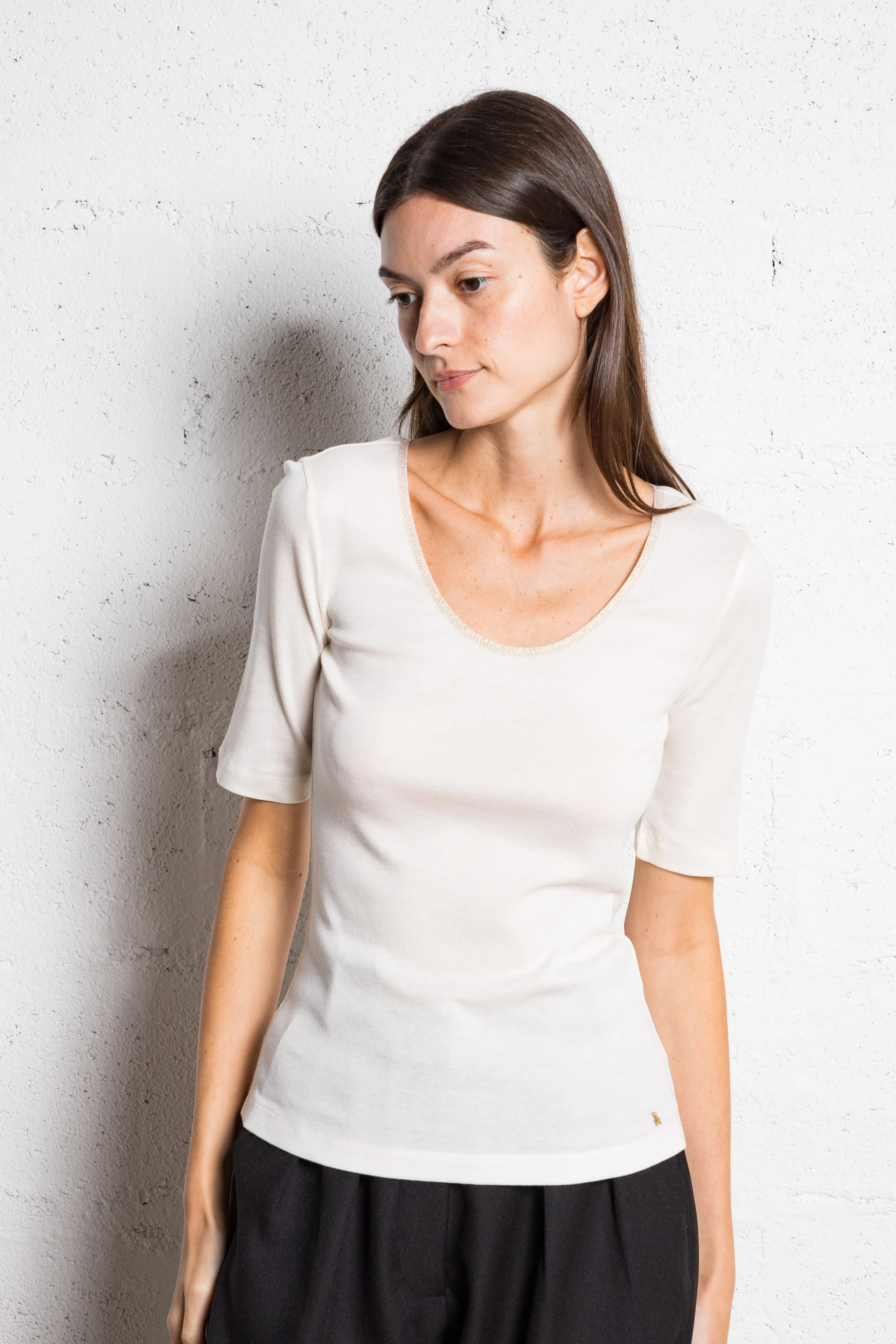 HORLANE - Tee-shirt col rond | Beige