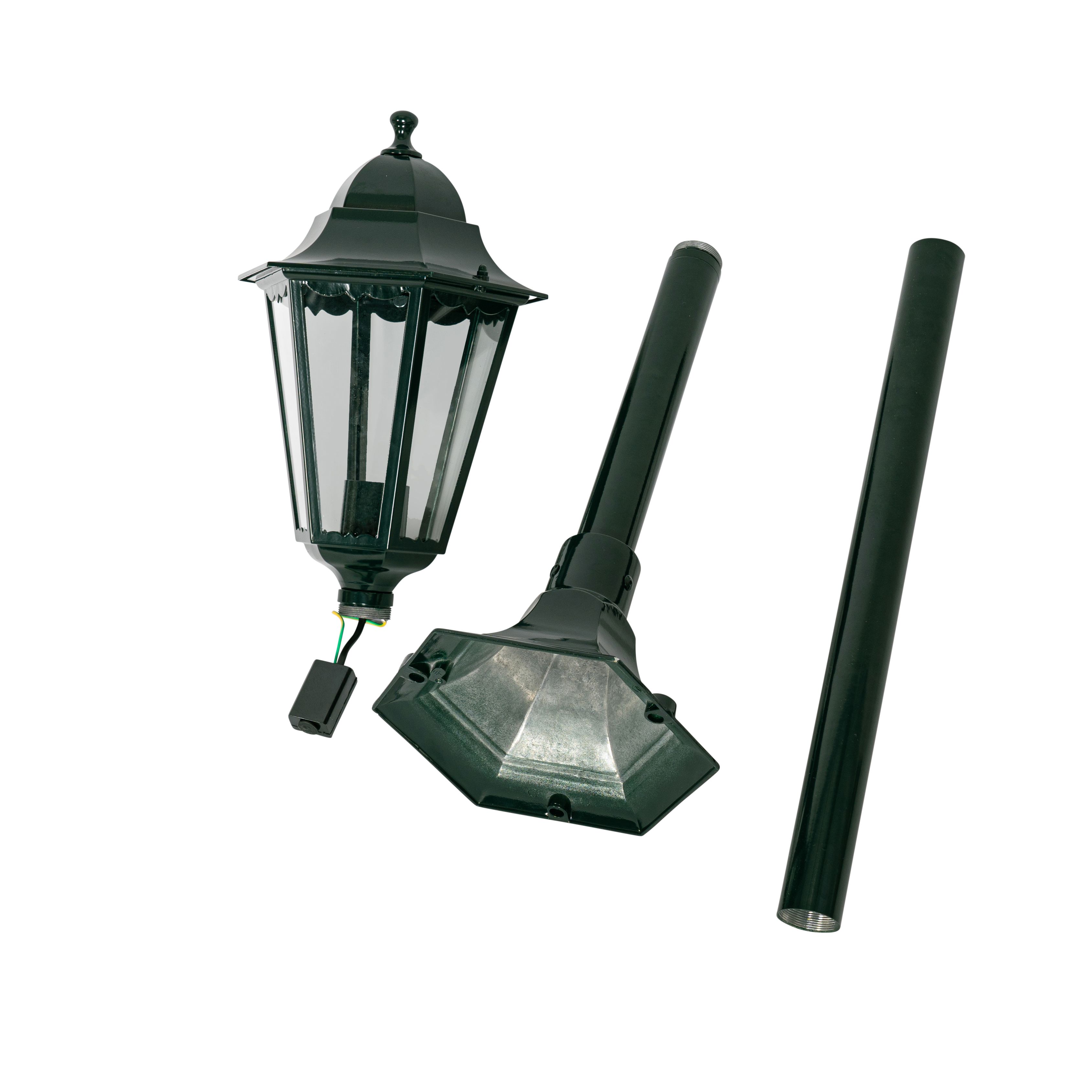 Klassieke staande buitenlamp donker groen 125 cm IP44 - New Orleans