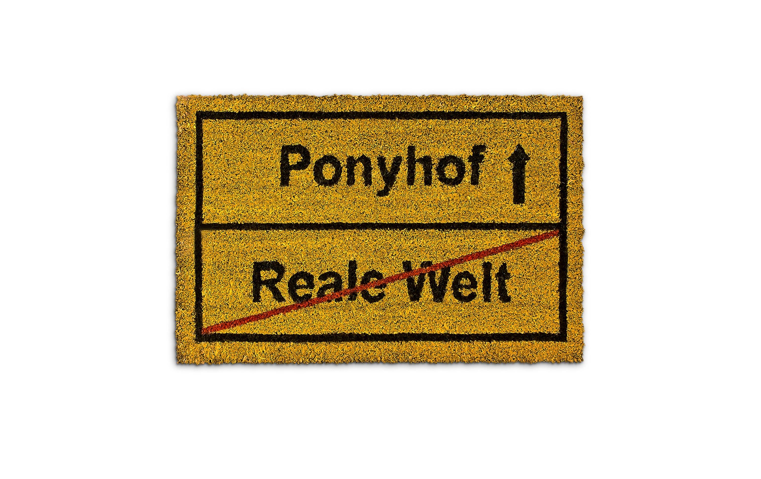 Fussmatte Ponyhof 40 cm x 60 cmSchmutzfangmatte aus Kokosfasern