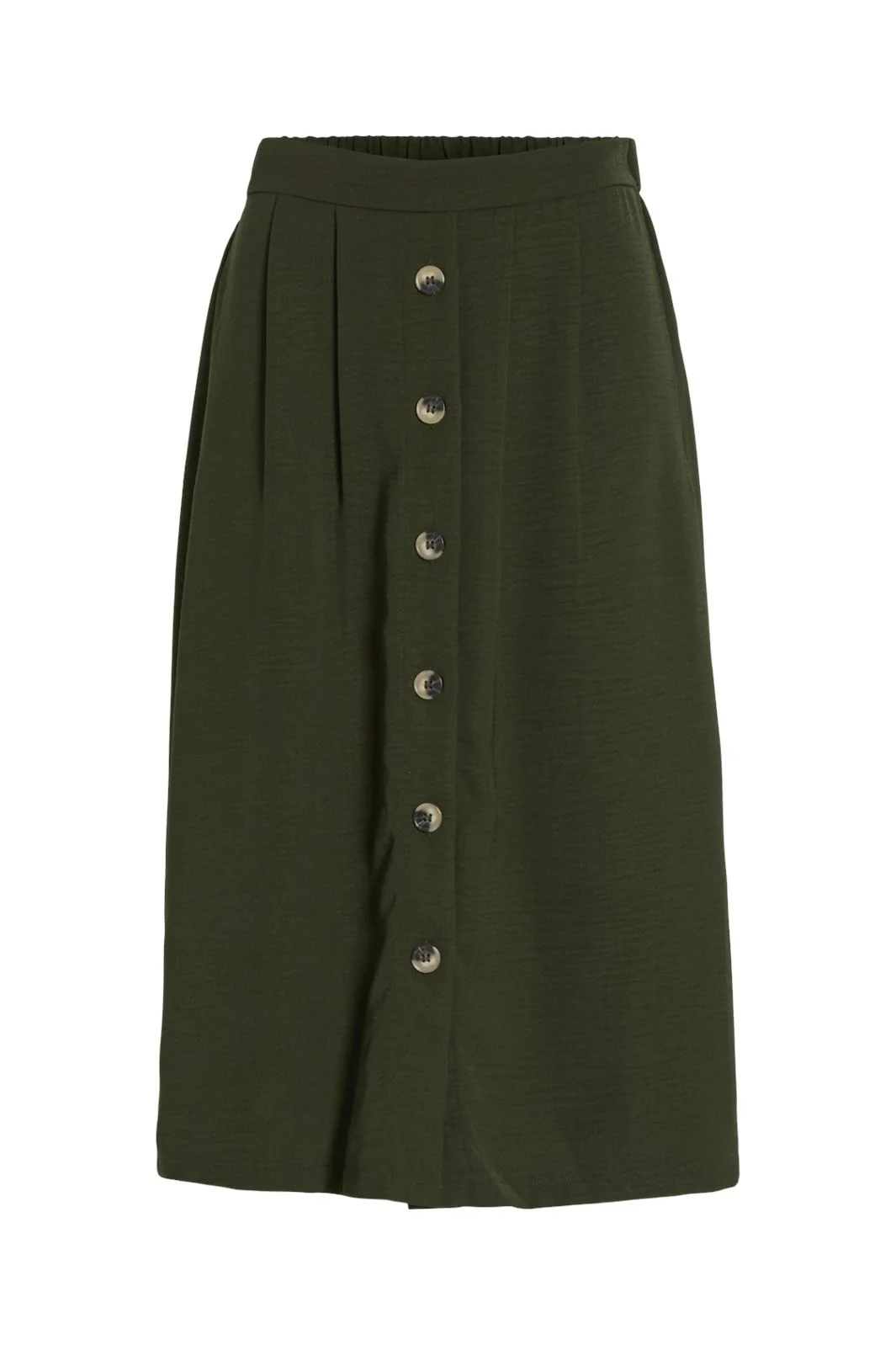 Vila Vitiff Midi Button Skirt/Pb/Ka
