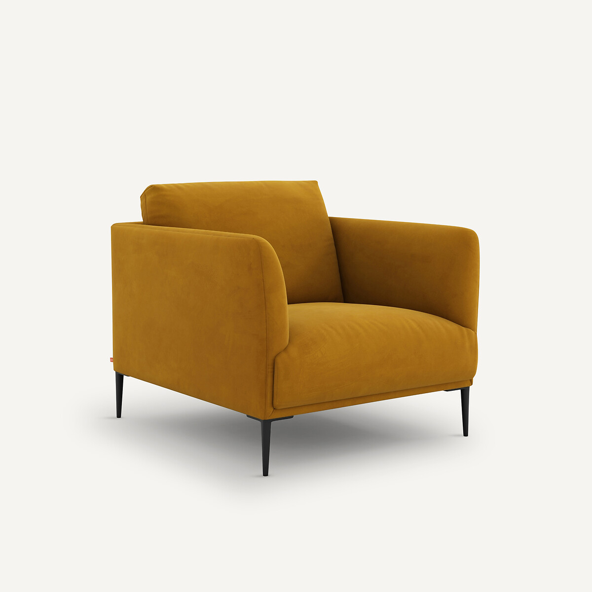 AM.PM<br>Poltrona de veludo, design Oscar E. Gallina