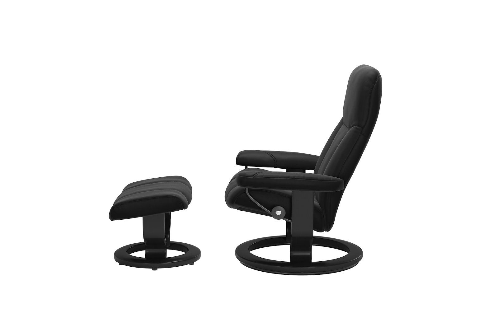 Consul lenestol m/krakk Hud Paloma Black - Classic - Sort