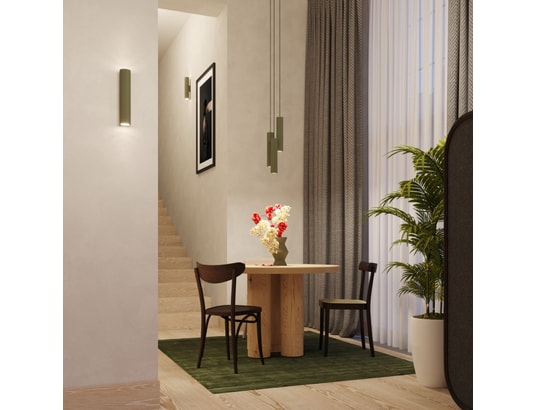 SOLLUX LIGHTING - Suspension Lampe suspendue lagos 3l vert olive