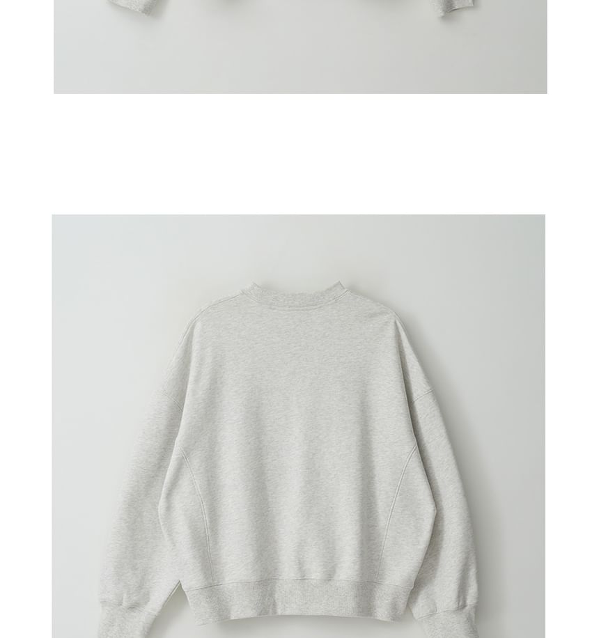 rolarola - Sweatshirt met kattenprint (Mélange Gray)