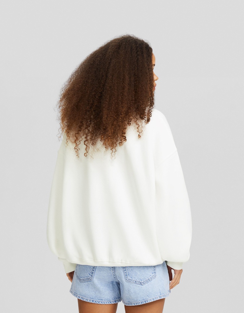 Moletom estampado oversized