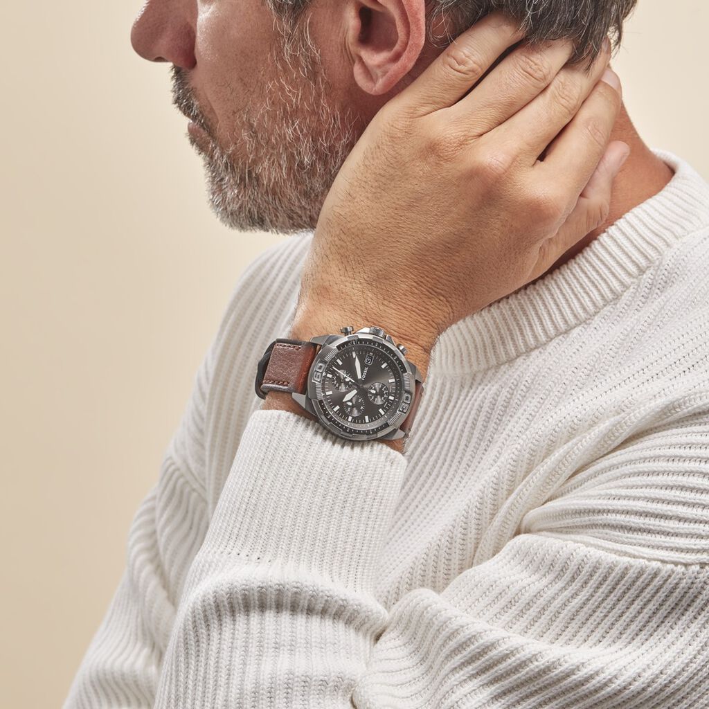Montre Fossil 44mm Bronson Gris