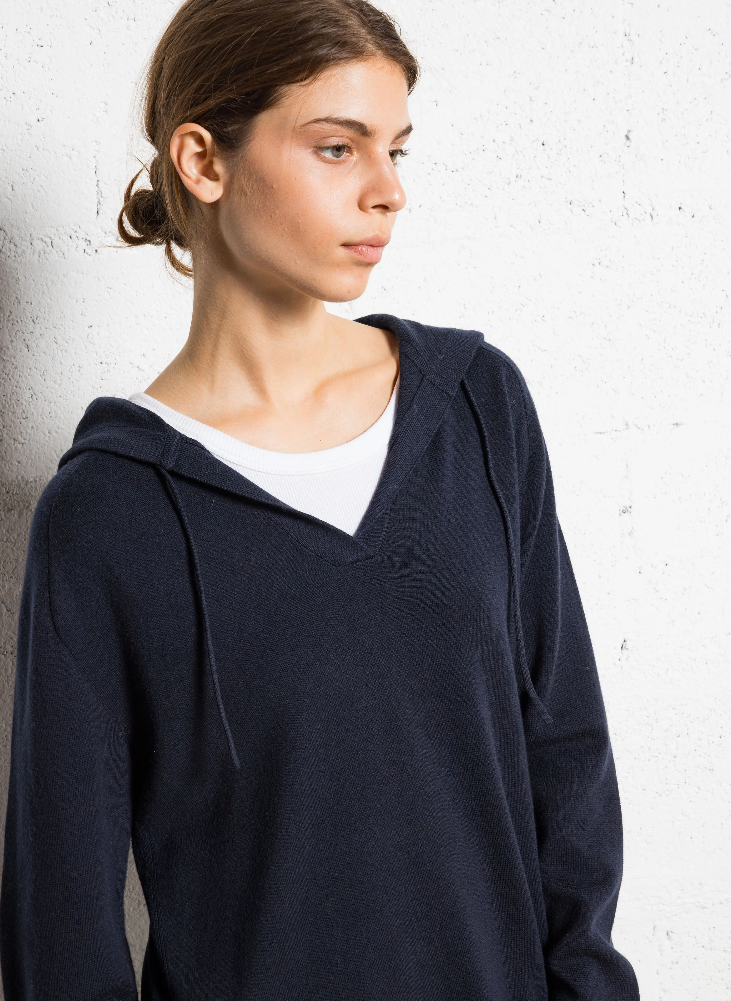 ALABAMA - Sweat à capuche en laine et coton | Bleu
