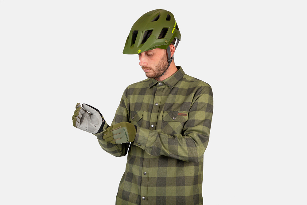 Endura Hummvee Flannel Skjorte Bottle Green