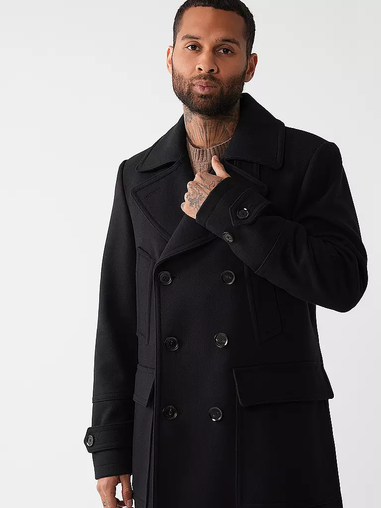 BELSTAFF Wollmantel MILFORD LONG COAT blau