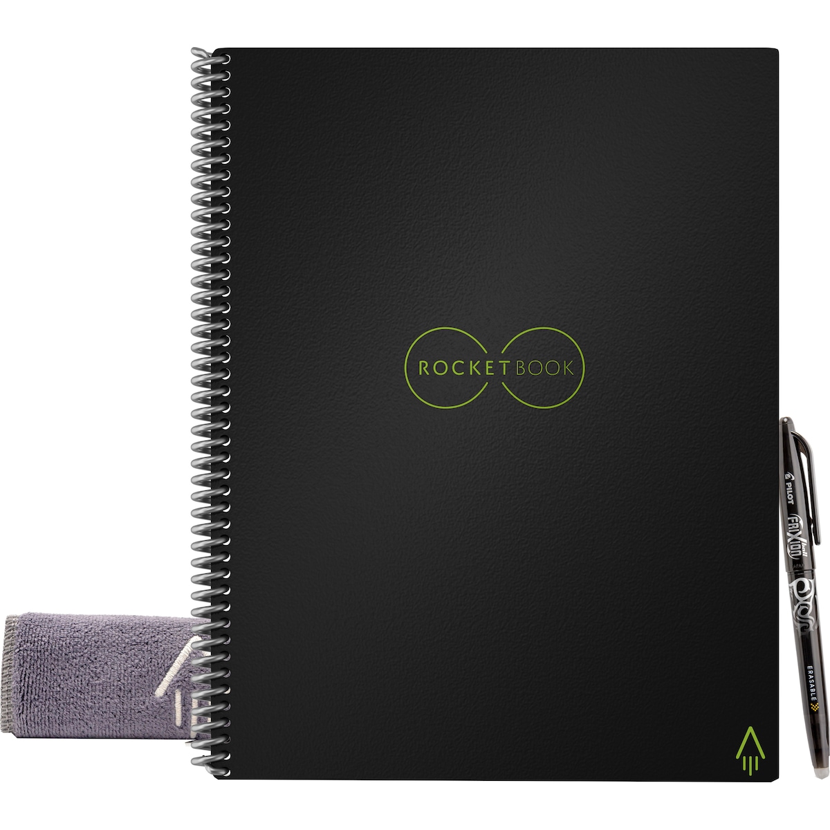 Rocketbook Core Letter gjenbrukbar notatbok A4 (infinity black)