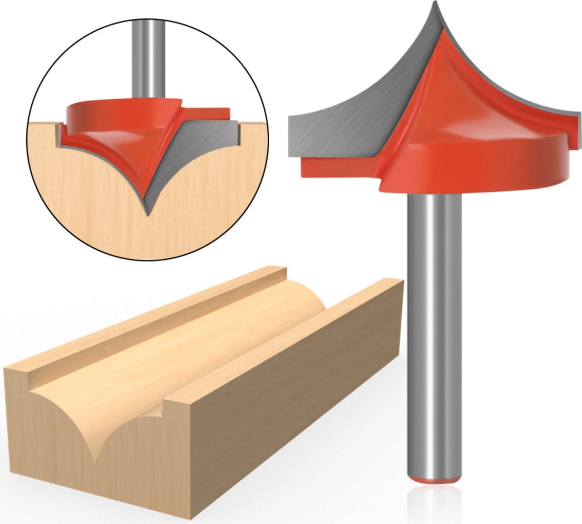 Twotrees  Profilfräser 6 mm 10er-Set    Präzisionsfräser für die Holzbearbeitung