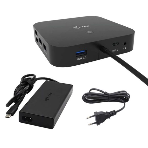 i-tec Docking Station USB-C HDMI 2x Displayport até 100W   Carregador 112 W