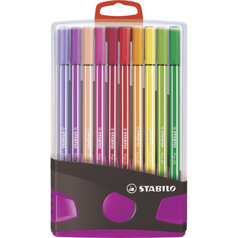 Pack chevalet de 20 feutres Stabilo Pen 68