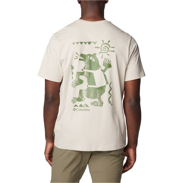 T-shirt COLUMBIA EXPLORERS CANYON BACK SHORT SLEEVE TEE DARK STONE/BEARLY TRIBE
