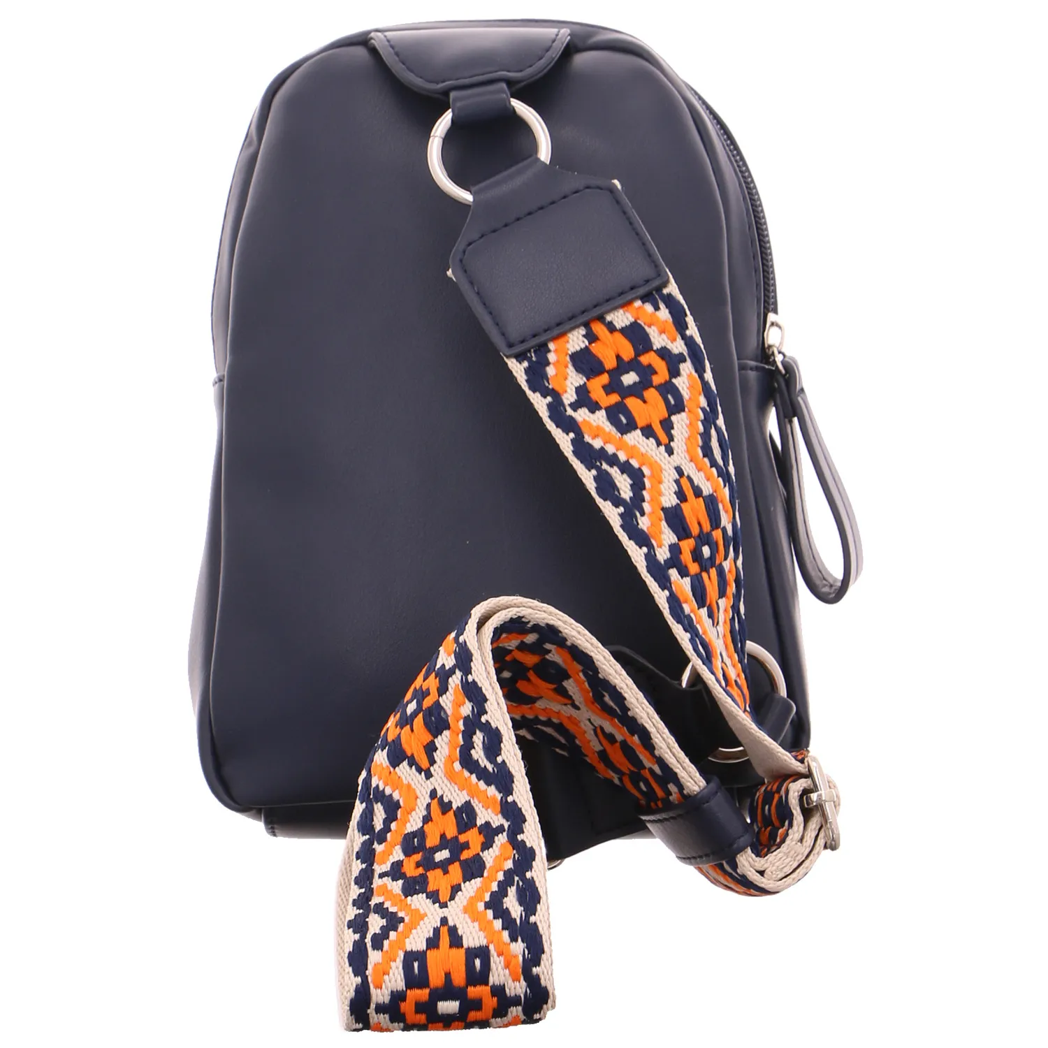 TOM TAILOR Gürteltasche / Bodybag Blau Lederimitat