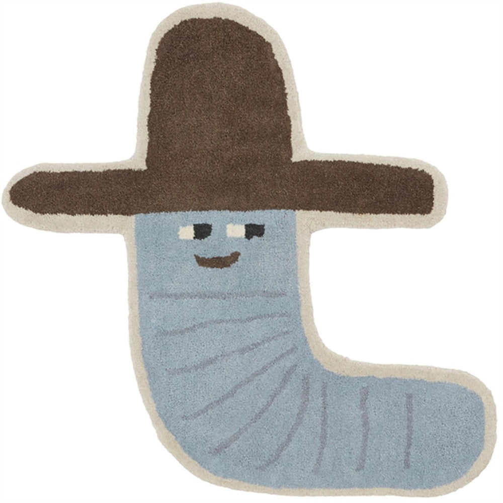 Gulvtæppe Calle Cowboy Pale Blue - OYOY → Luksusbaby.dk