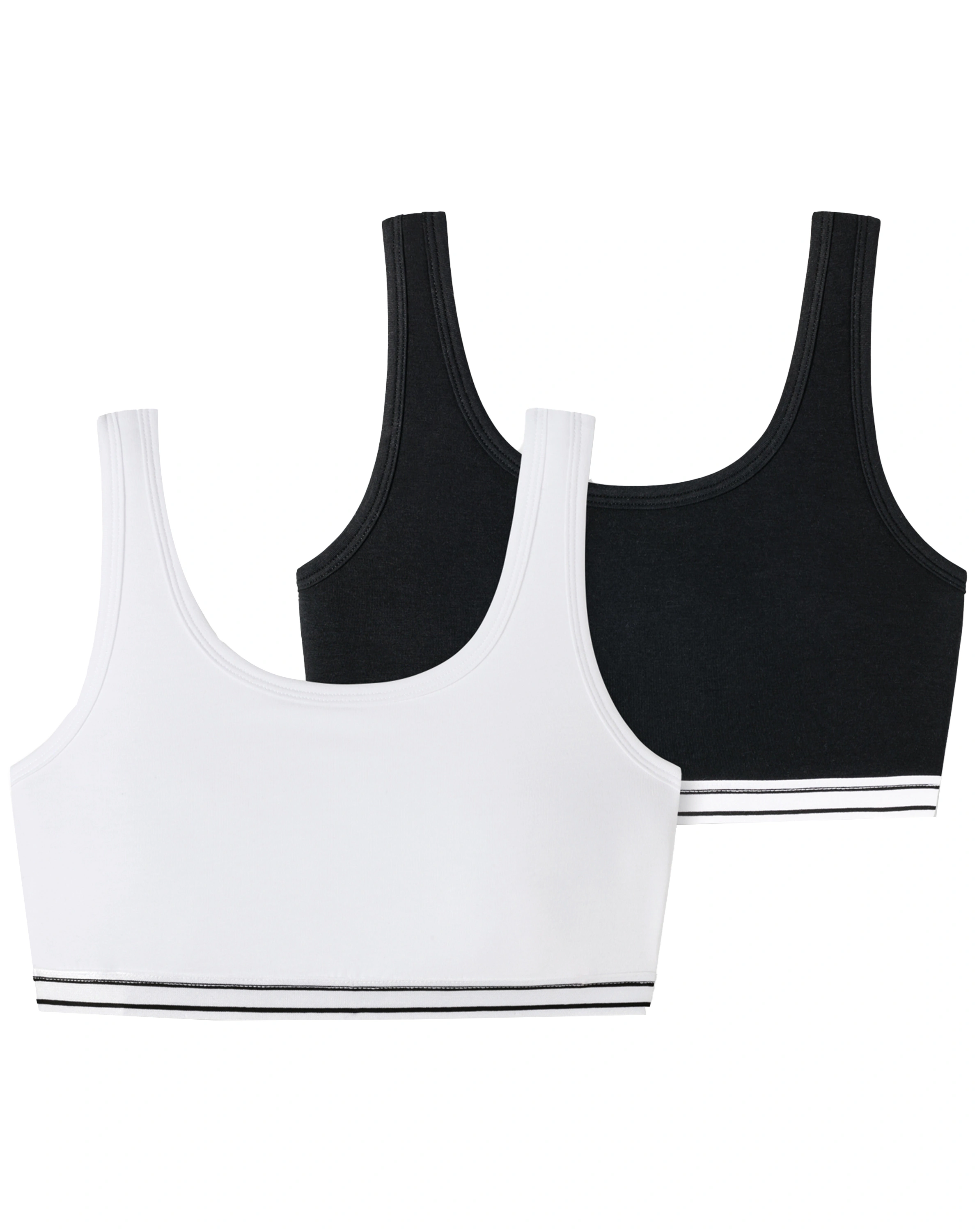 Bustier TEEN STYLE 2er-Pack in schwarz/weiß