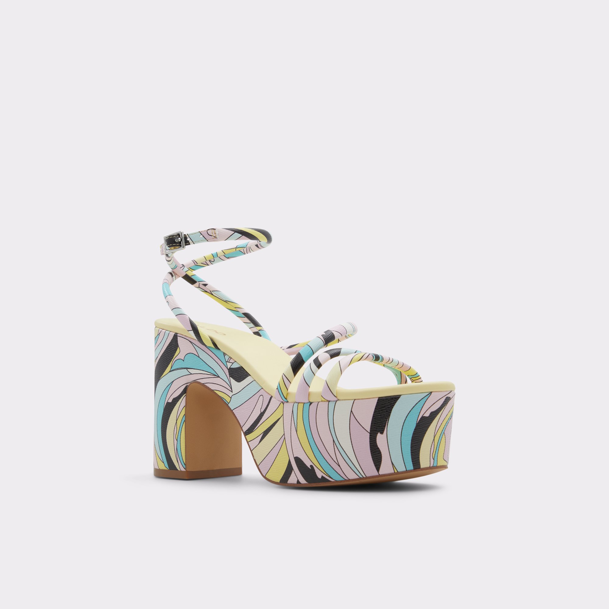 Jhansi Pastel Multi Women Strappy Sandals