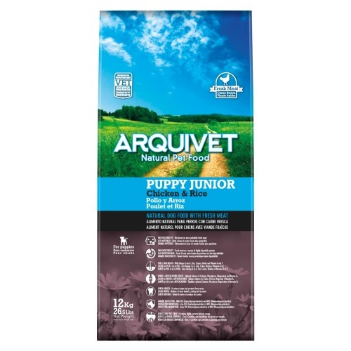 Filhote Arquivet Júnior sabor Frango e Arroz