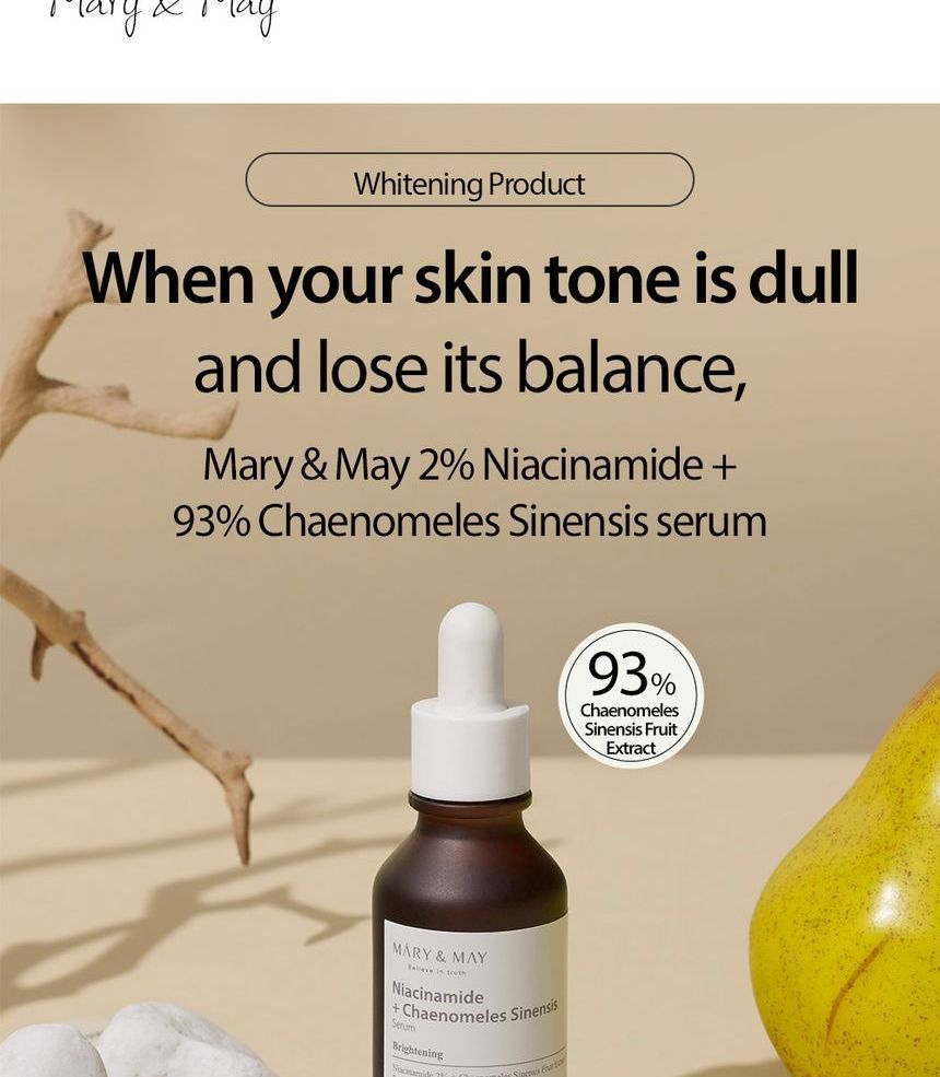 Mary&May - Niacinamide + Chaenomeles Sinensis Serum