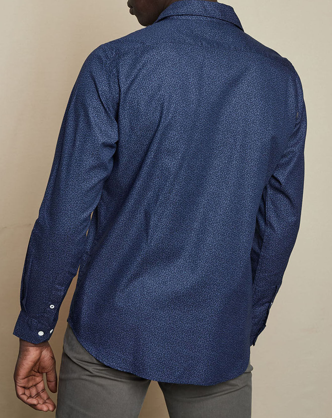 Hartford Chemise Slim Sammy à fleurs marine/bleu