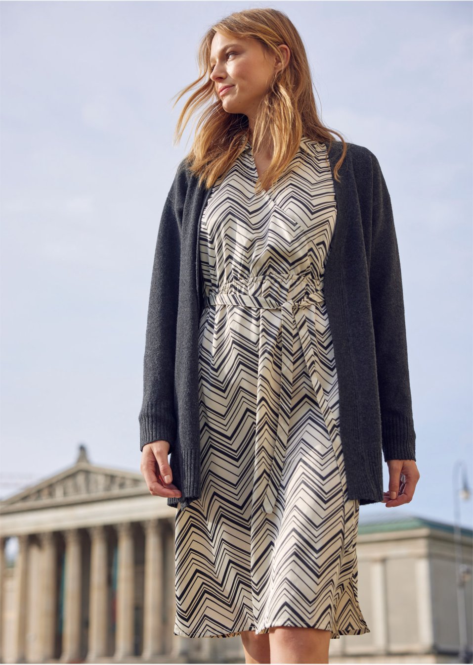 Gilet long en maille