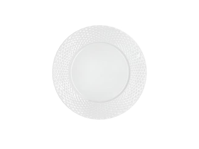 Pillivuyt Basket Tallerken flad Dia 22 cm Hvid