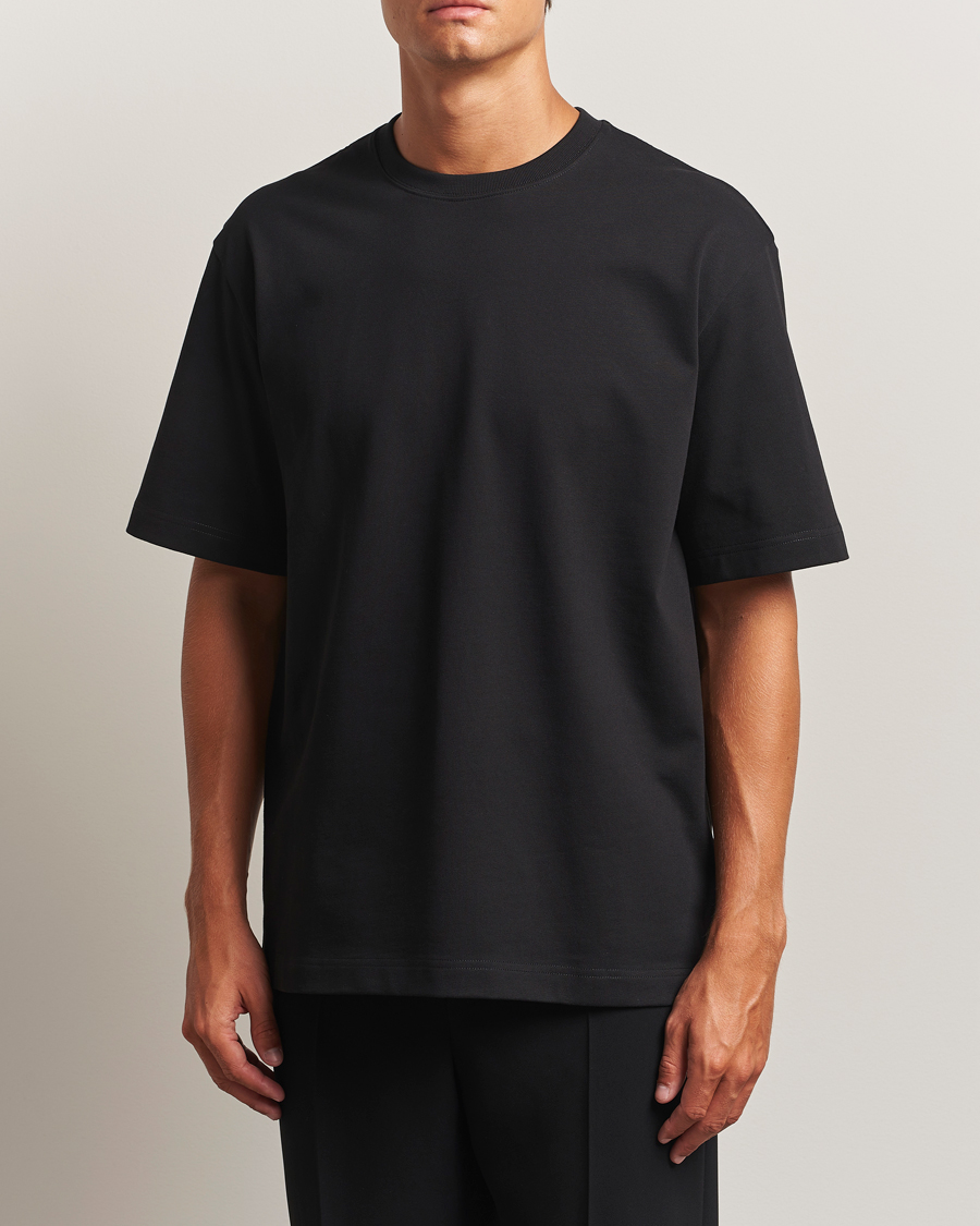Filippa K Heavy Cotton Crew Neck T-Shirt Black