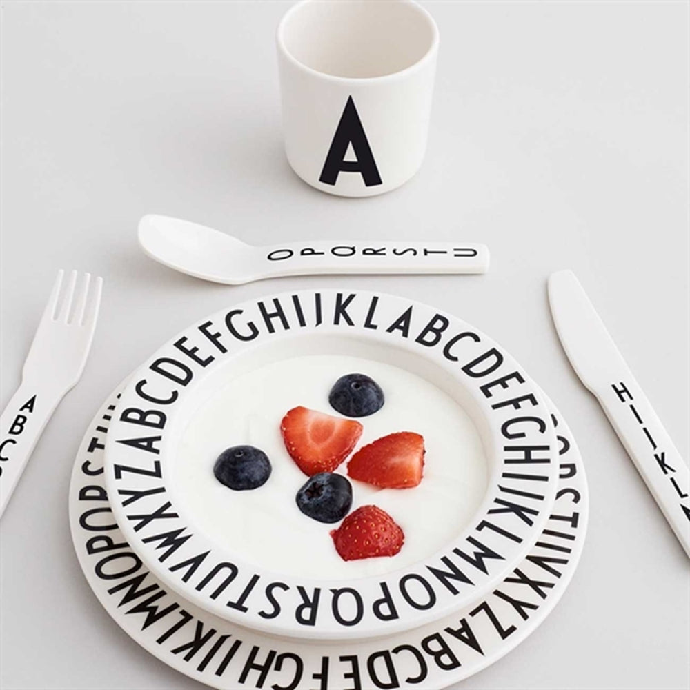 Køb Design Letters White ABC Bestik