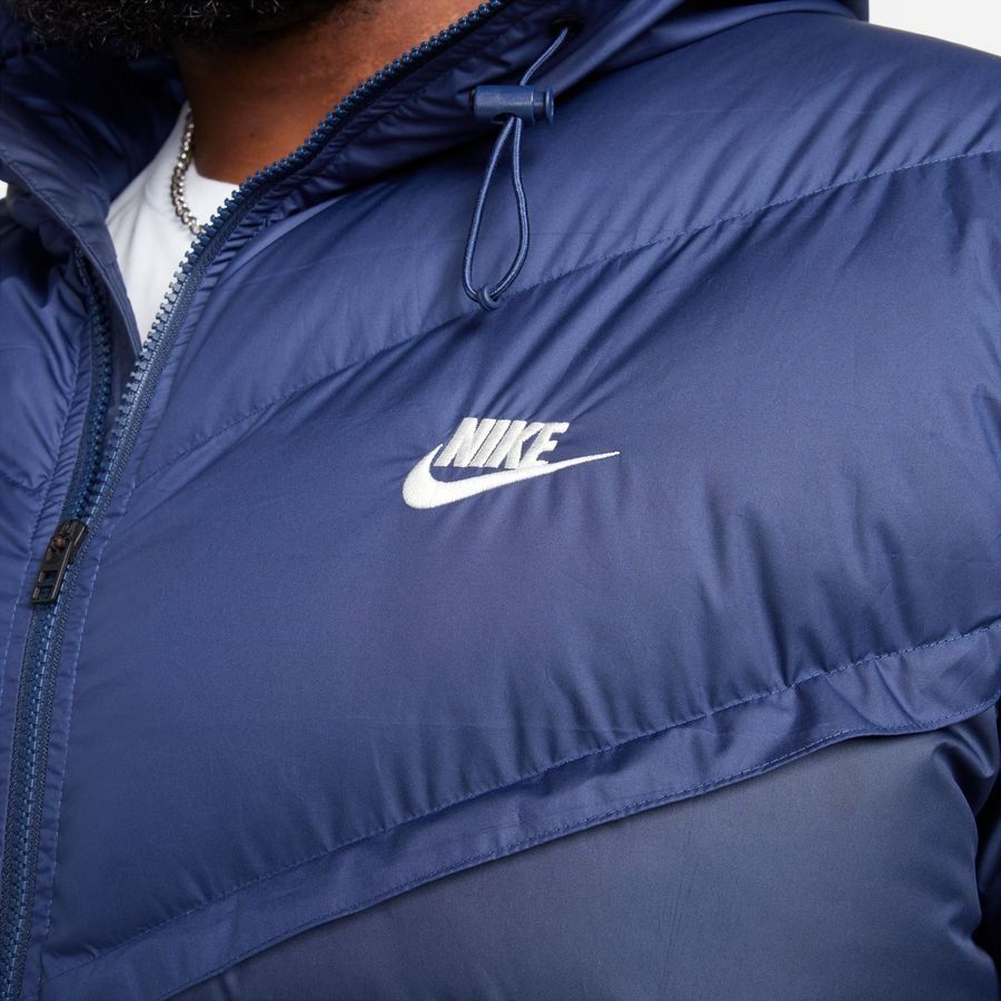 Nike Manteau d'Hiver Storm-FIT Coupe-Vent Primaloft Puffer - Bleu Marine/Blanc Cassé
