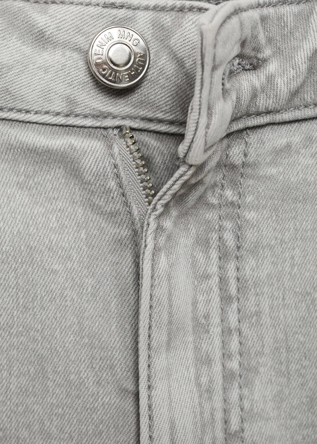 MANGO TEEN flared regular waist flared jeans grey denim