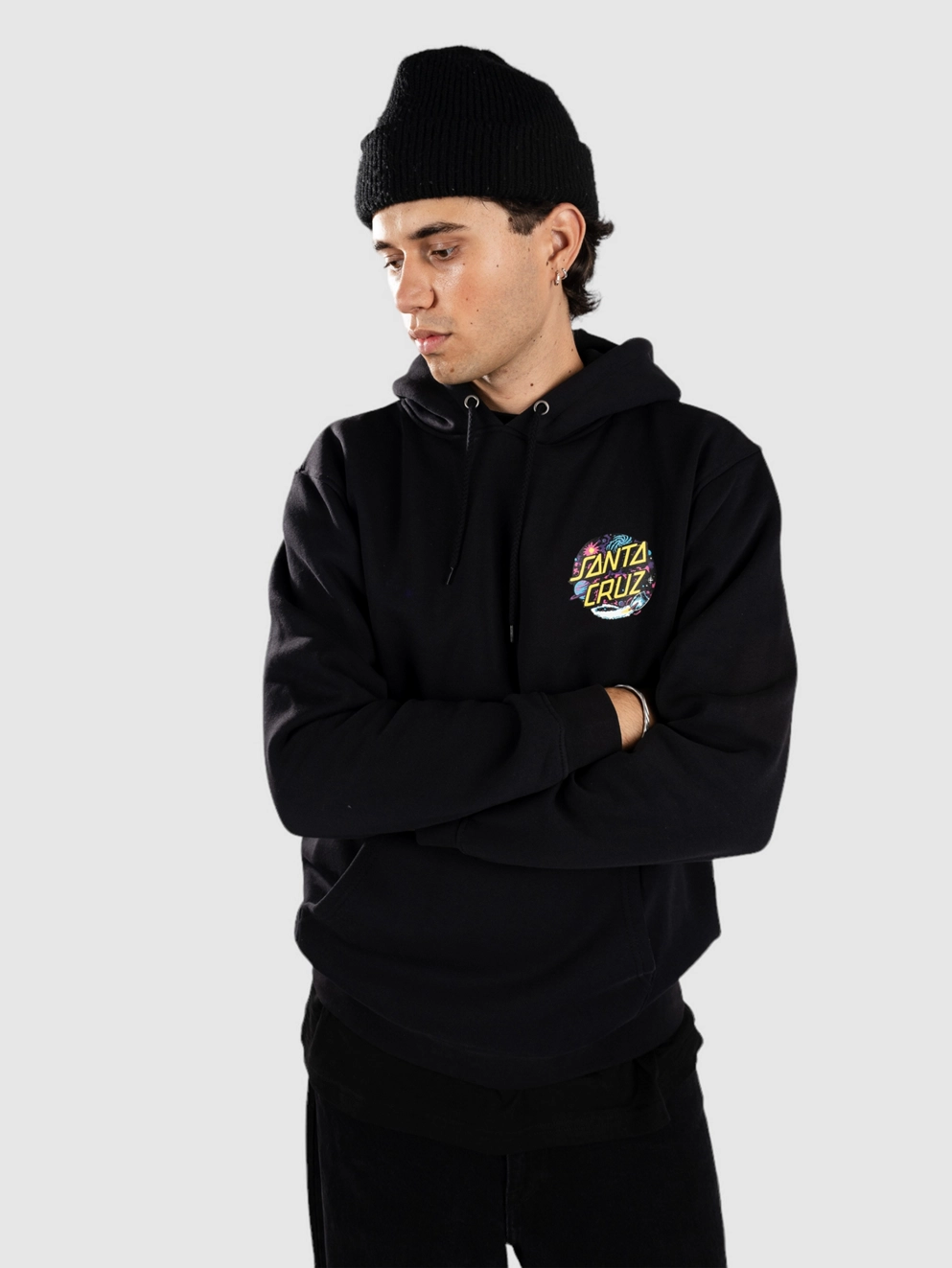 Santa Cruz Space Dot Hoodie black