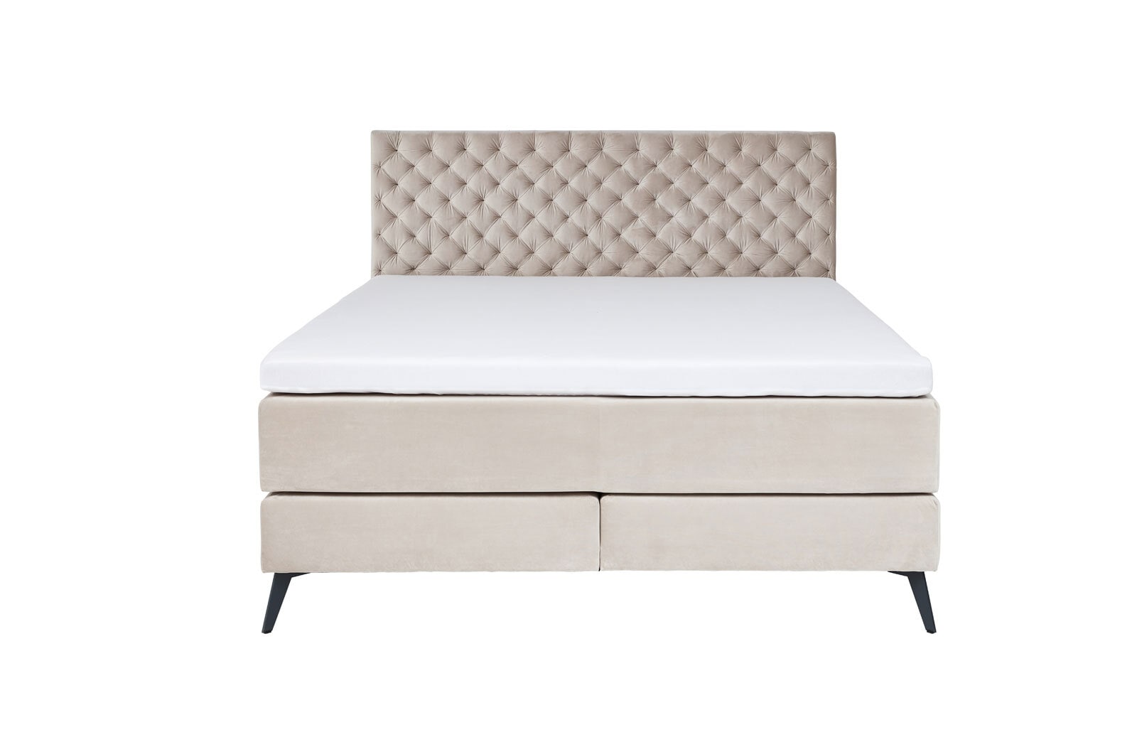 Boxspringbett LA MAISON 160 x 200 cm H2 beige