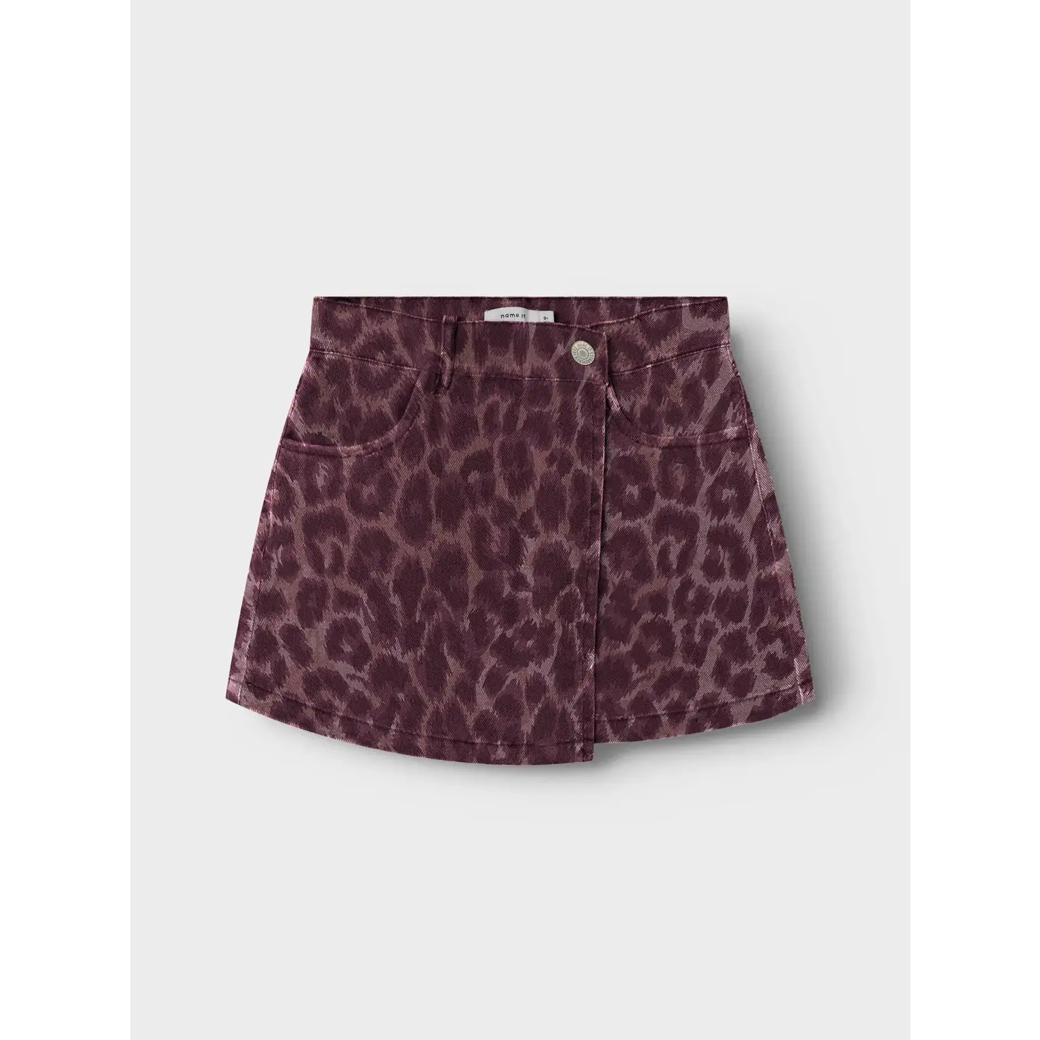 Name it | NKFLEO TWILL SKORT 4002-TD | Burgundy LEO