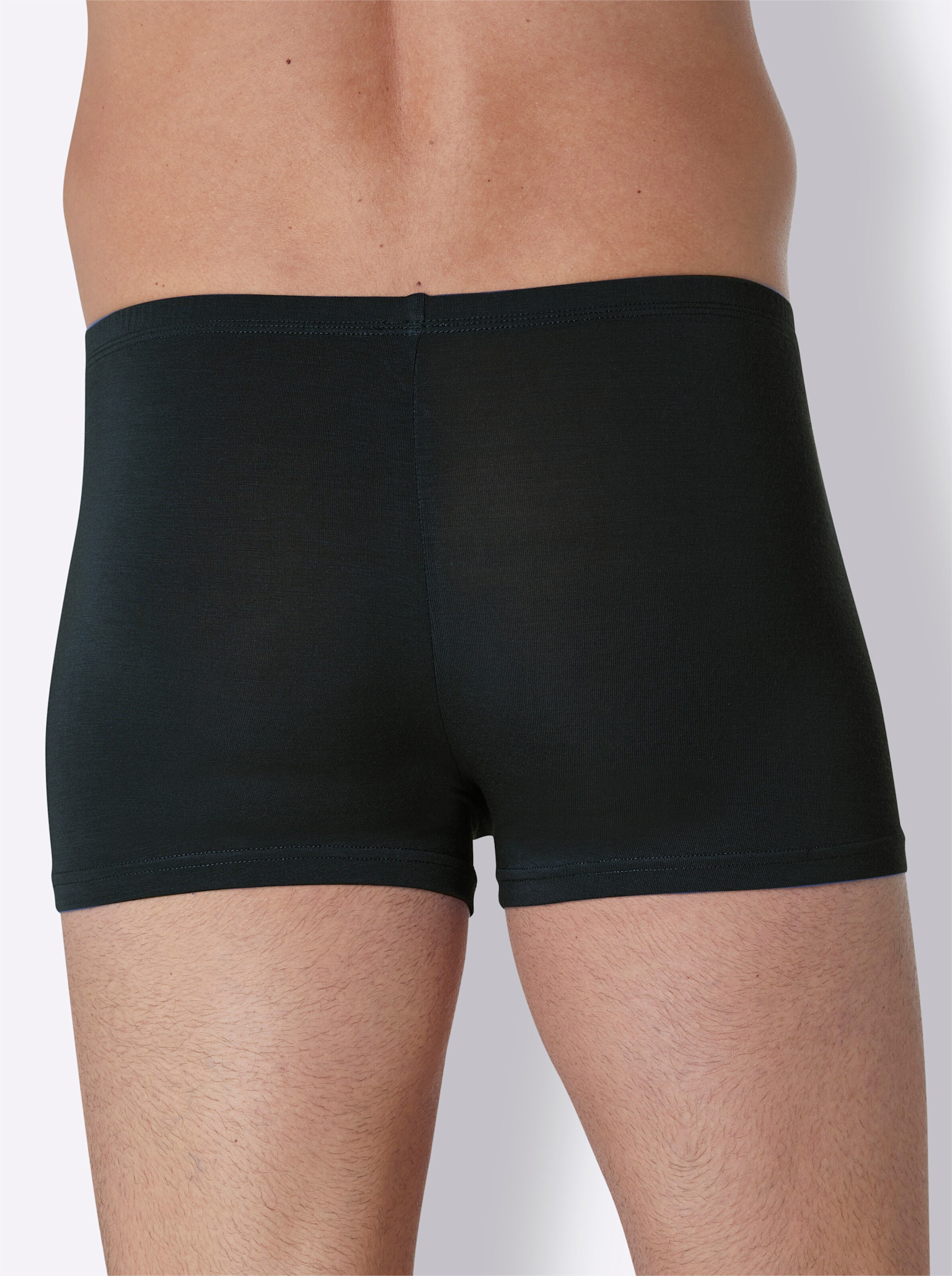 wäschepur men Pants in schwarz-aqua