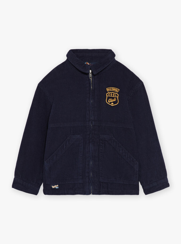 Veste bleu marine en velours