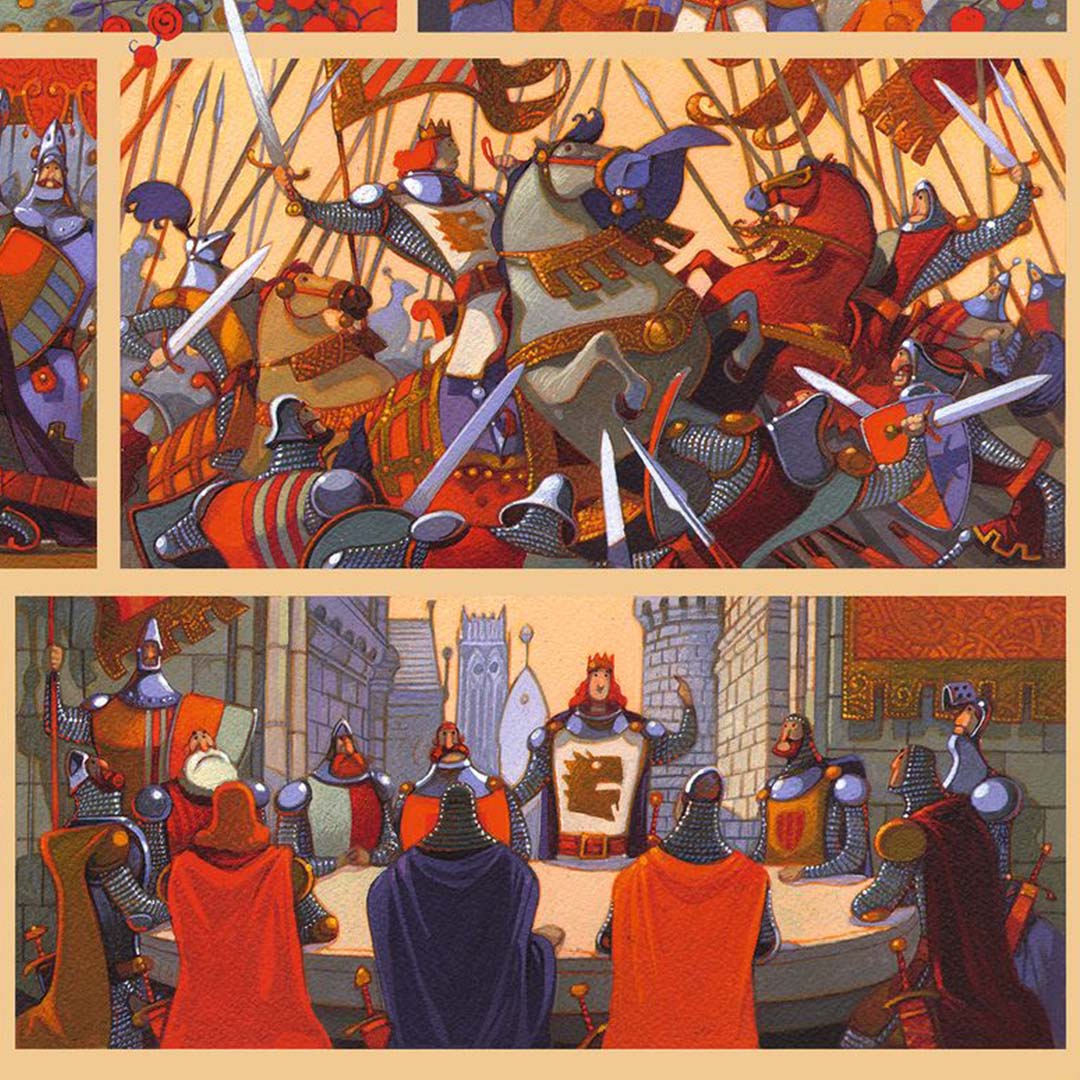 Djeco verhalenpuzzel koning arthur - 100st