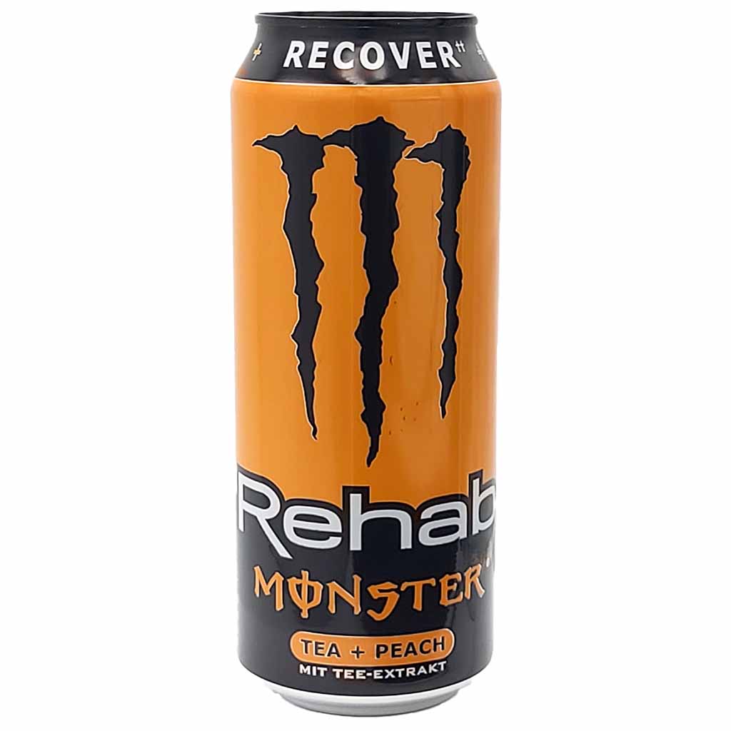 12x Monster Rehab Tea + Peach DOSE á 500ml=6L MHD:30.10.26